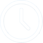Clock icon indicating estimated time for dental implant procedure