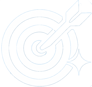 Значок мишени, символизирующий цель лечения с помощью зубных имплантатов All-on-4 в Smile Center Turkey