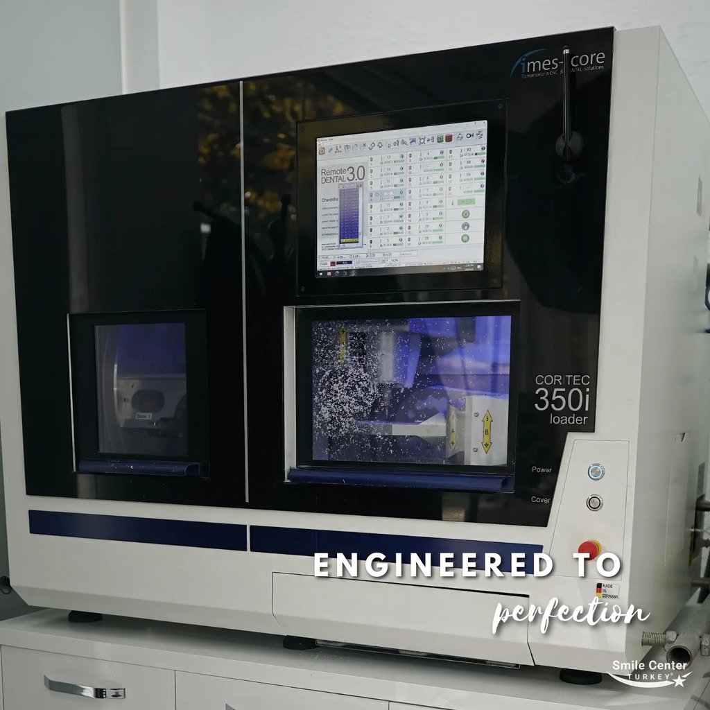 Dental 3D milling machine at Smile Center Turkey.