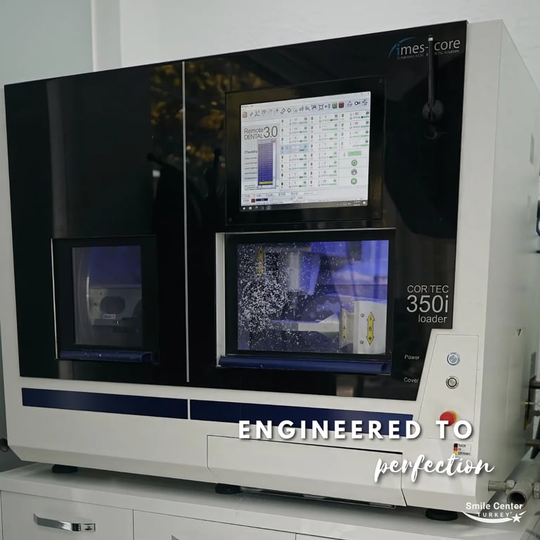 Dental 3D milling machine at Smile Center Turkey.