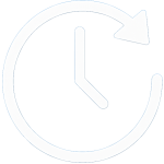 Circular arrow icon showing average patient stay duration in Turkey